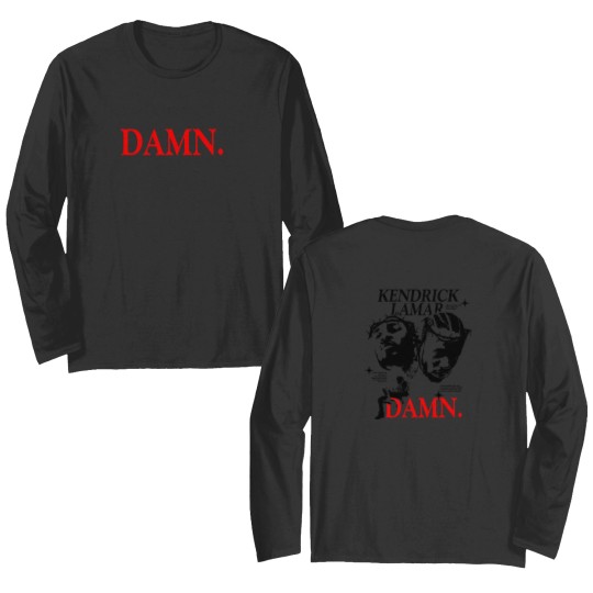 Discover Kendrick Lamar Damn inspired Double Sided Long Sleeves, Kendrick Lamar Vintage 90s Double Sided Long Sleeves