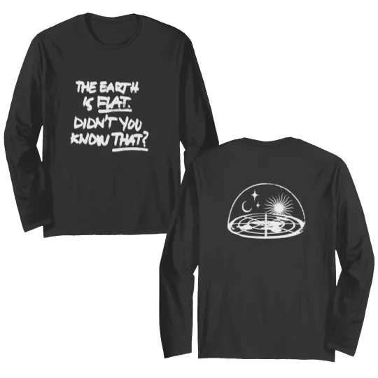 Discover Suga Double Sided Long Sleeves, The Earth Is Flat Didn't You Know That Double Sided Long Sleeves