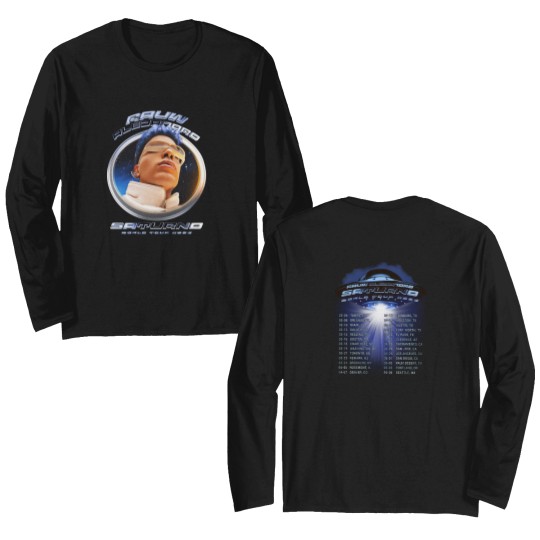 Discover Rauw Alejandro Double Sided Long Sleeves Saturno World Tour 2023 Rauw Alejandro Tour 2023 Double Sided Long Sleeves
