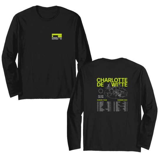 Discover Charlotte de Witte Europe Tour 2023 Double Sided Long Sleeves, Charlotte de Witte Fan Double Sided Long Sleeves
