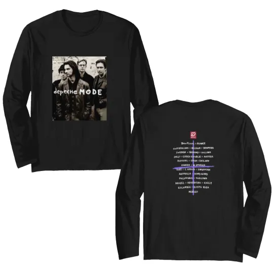 Discover Vtg 1993 Depeche Mode Faith Devotional World Tour Concert 90S Double Sided Long Sleeves