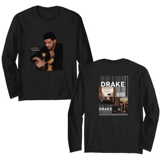 Discover Vintage Drake Rap Double Sided Long Sleeves, Drake Take Care Double Sided Long Sleeves, Drake Double Sided Long Sleeves, Drake Rapper