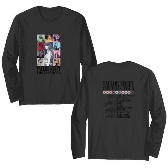 Discover Custom Text Concert Double Sided Long Sleeve Shirt