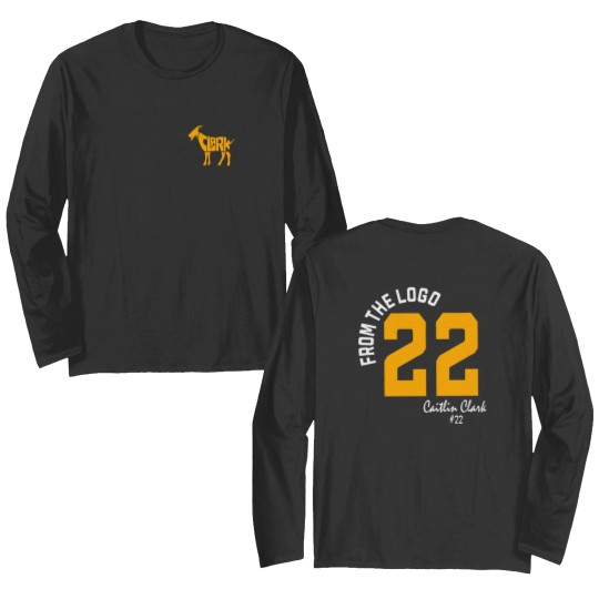 Discover Caitlin Clark Double Sided Long Sleeves From The Logo 22 Caitlin Clark Fan Gift Double Sided Long Sleeves