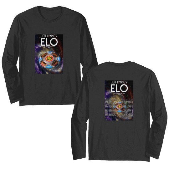 Discover Jeff Lynne's ELO Over and Out FINAL Tour Dates (2024) Double Sided Long Sleeves