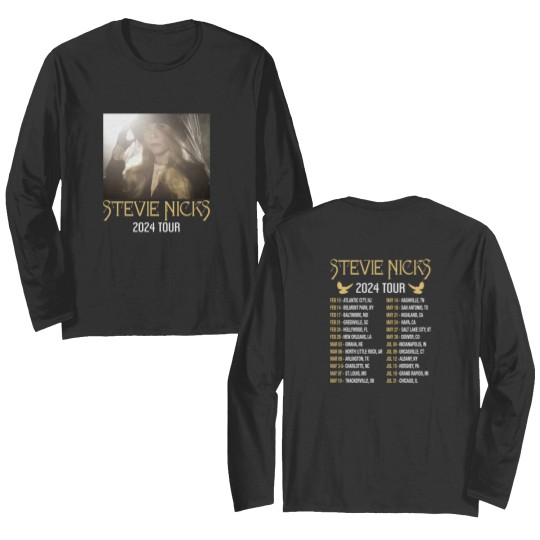 Discover Stevie Nicks 2024 Live In Concert Double Sided Long Sleeves, Vintage Stevie Nicks 2024 Tour Shir