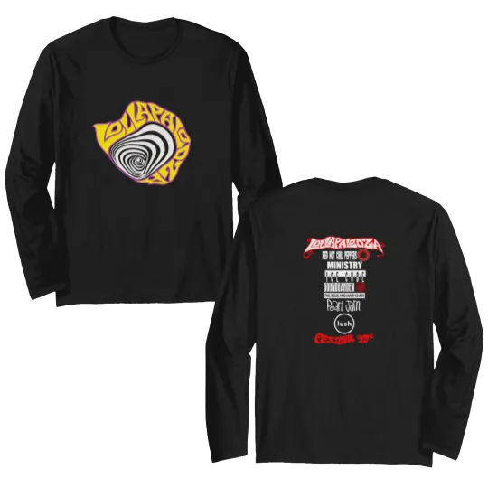 Discover Lollapalooza 1992 Concert Tour Double Sided Double Sided Long Sleeves