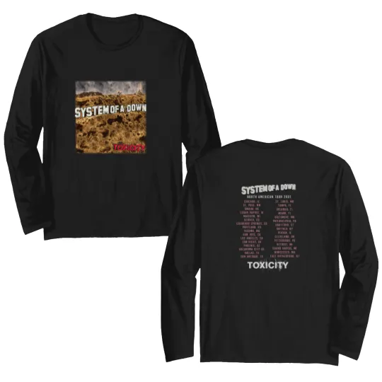 Discover Vintage SYSTEM OF DOWN Toxicity Tour Double Sided Long Sleeves