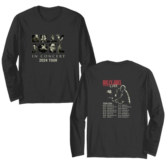 Discover Billy Joel Music Tour 2024 Long Sleeve