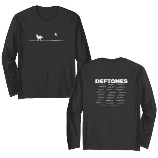 Discover Deftone White Pony Tour Black Double Sided Long Sleeves