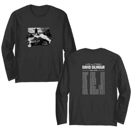 Discover Luck And Strange David Gilmour Tour 2024 Double Sided Long Sleeves