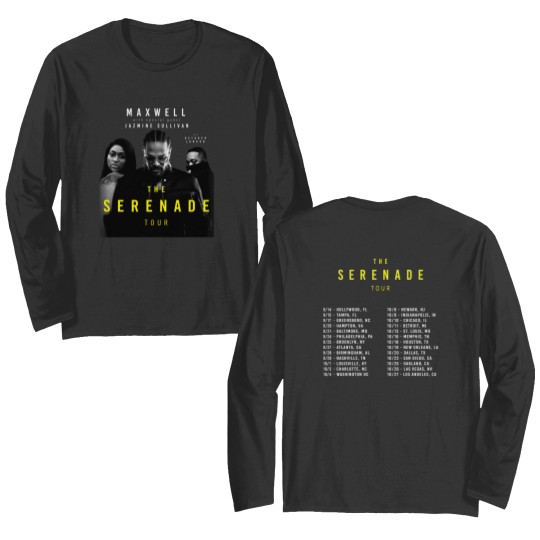 Discover Maxwell The Serenade Tour 2024 Double Sided Long Sleeves, Maxwell Fan Double Sided Long Sleeves