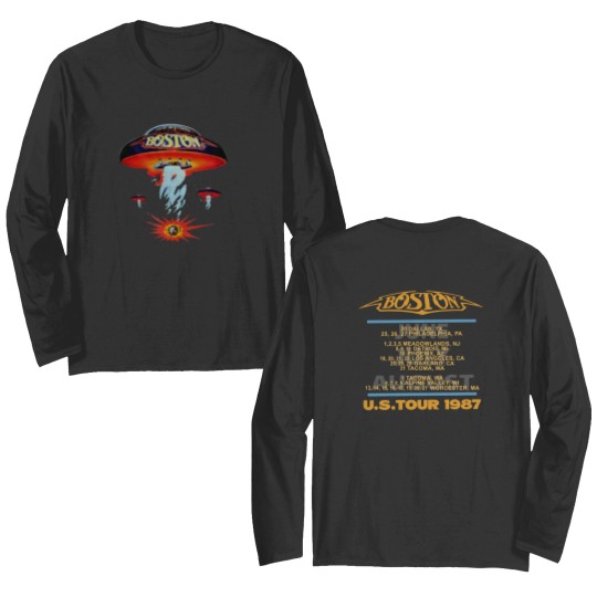 Discover Boston Rock Band Concert Tour 1987 Double Sided Long Sleeves, Anniversary Gift for Fans
