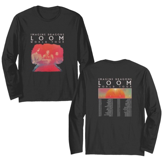 Discover Imagine Dragons Tour Double Sided Long Sleeves, Music 2 Sides Double Sided Long Sleeves Imagine Dragons Loom World Tour 2024