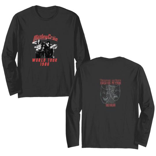 Discover Vinatge 1986 Motley Crue Vintage Concert Double Sided Unisex Double Sided Long Sleeves