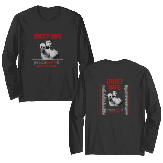 Discover Matt Rife World Tour 2023 Double-Sided Long Sleeves