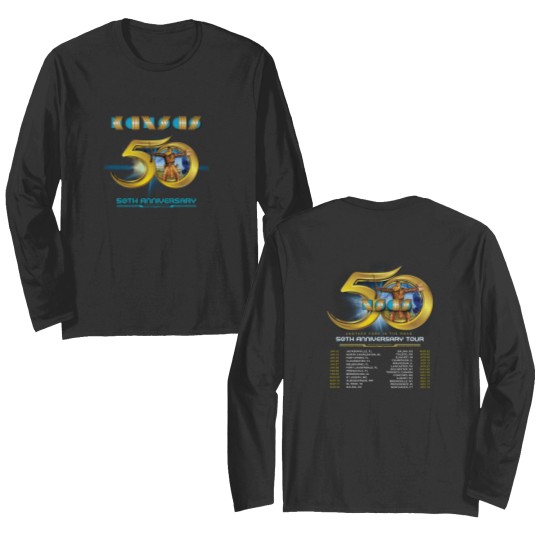 Discover Kansas Music Band 50th Anniversary Tour 2024 Double Sided Long Sleeves