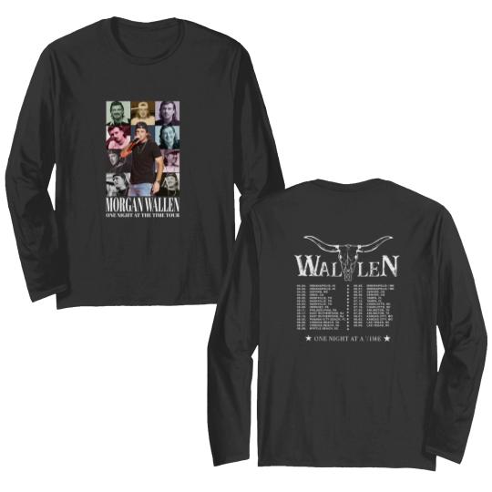Discover Wallen Western Tour 2024 Long Sleeve Shirt - One Night At A Time Concert Collection