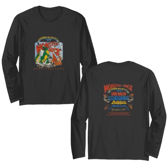 Discover Monsters of Rock Tour 1988 Double Sided Long Sleeves, Monster Rock Tour '88 Double Sided Long Sleeves