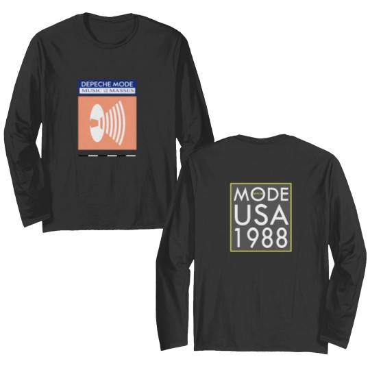 Discover Depeche Mode Music For The Masses Tour 1987-88 Double Sided Long Sleeves, DM Band Double Sided Long Sleeves