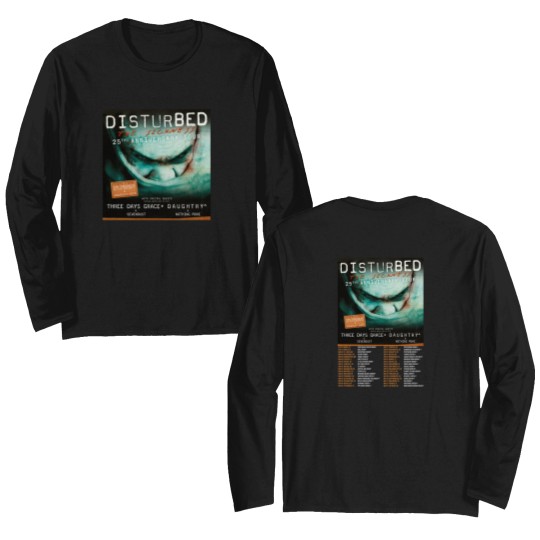 Discover DISTURBED THE SICKNESS 25TH ANNIV NORTH AMERICAN TOUR 2025 Double Sided Long Sleeves