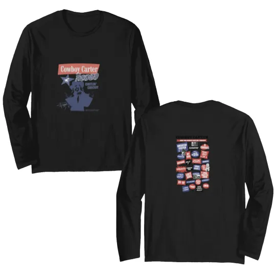 Discover Beyonce Cowboy Carter  Color Double Sided Long Sleeves
