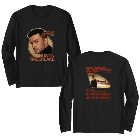 Discover 2025 Justin Timberlake The Forget Tomorrow Merch Double Sided Long Sleeves