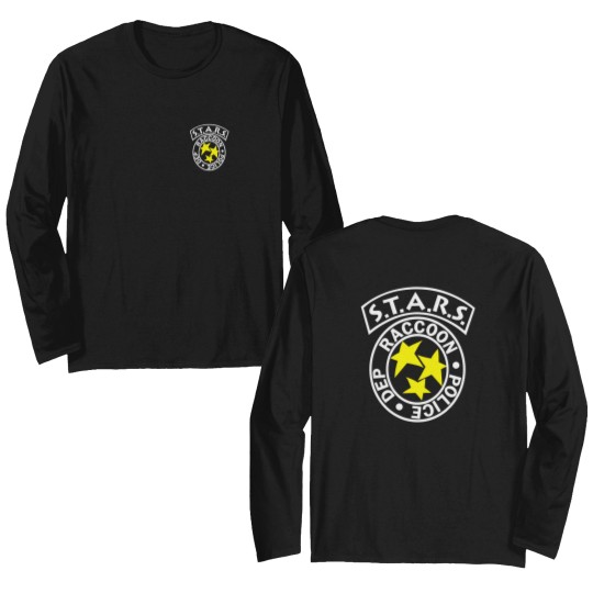 Discover VINTAGE Resident Evil STARS Police Dept Men’s Double Sided Long Sleeves For Men Women S-5XL