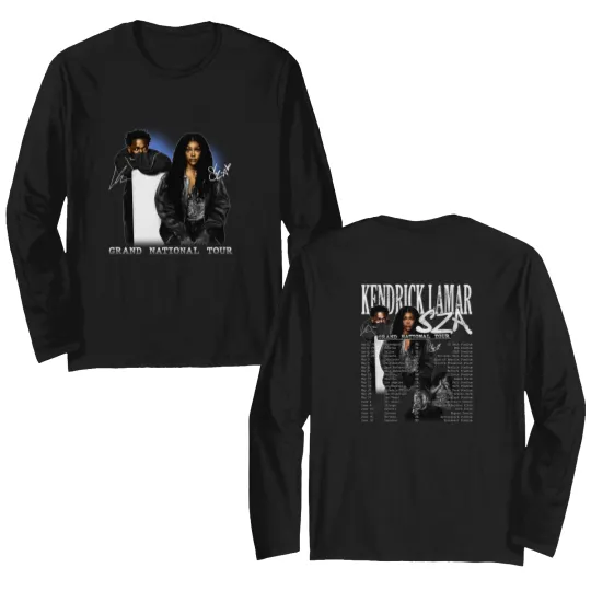 Discover Grand National Tour 2025 Double Sided Long Sleeves, GNX Kendrick Lamar Sza Double Sided Long Sleeves, Fan Gift