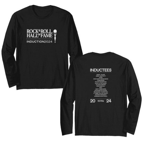 Discover Rock And Roll Hall Of Fame Introduction 2024 Line Up Unisex Double Sided Long Sleeves