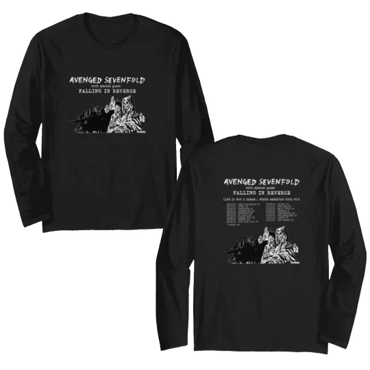 Discover Avenged Sevenfold Life Is But A Dream North American Tour 2023 Double Sided Long Sleeves