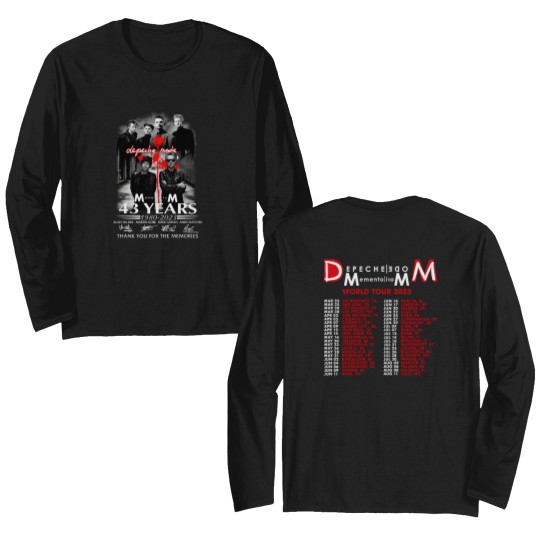 Discover Depeche Mode 43 Years 1980 - 2023 Double Sided Long Sleeves