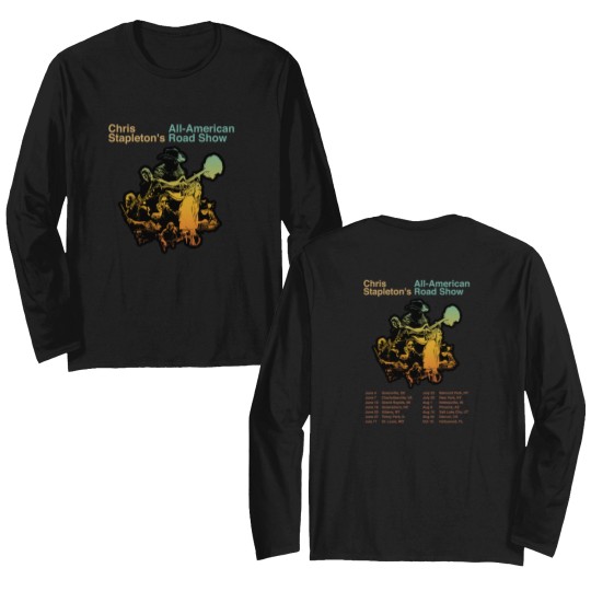 Discover Chris Stapleton 2025 Tour Double Sided Long Sleeves