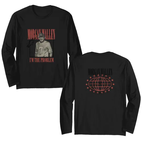 Discover Wallen Western I’m The Problem 2025 Tour  Merch Double Sided Long Sleeves