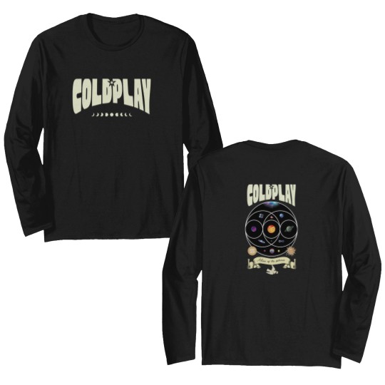 Discover Coldplay World Tour Music of the Spheres Double Sided Long Sleeves