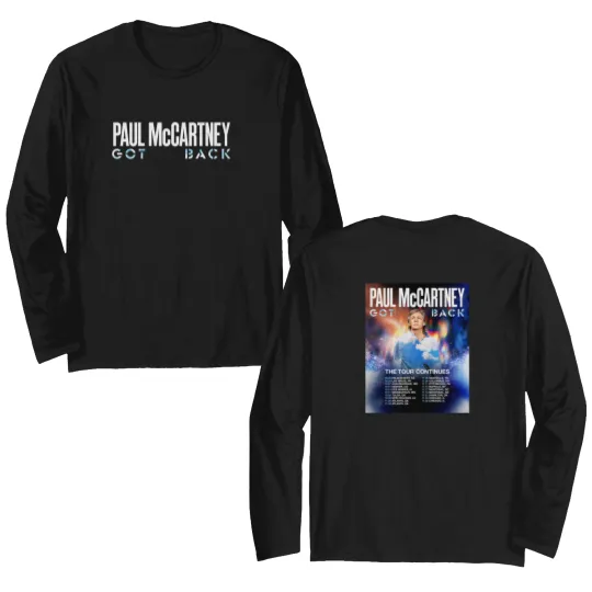 Discover P mccartney Got Back Tour 2025 North America Double Sided Long Sleeves Two Sided