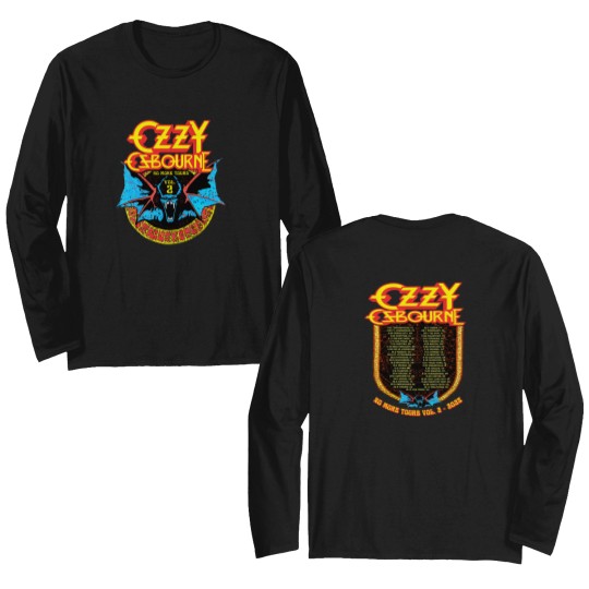 Discover Ozzy Osbourne No More Tours Vol 2 Tour Double Sided Long Sleeves