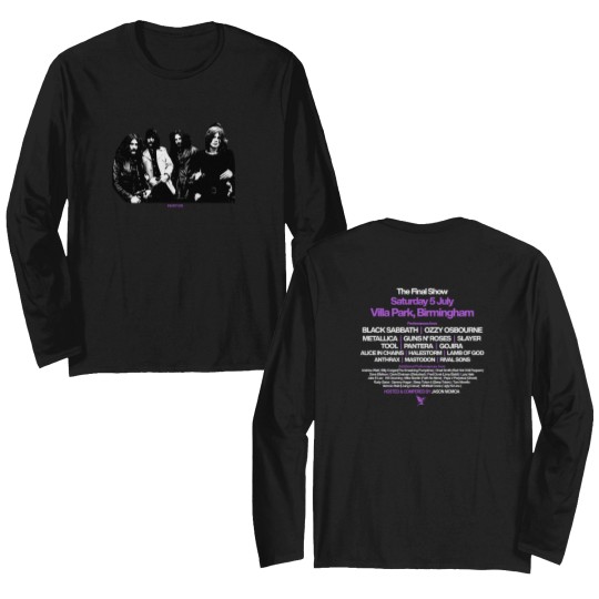 Discover Black Sabbath Back To The Beginning 2025 Tour Final Show Cotton Double Sided Long Sleeves