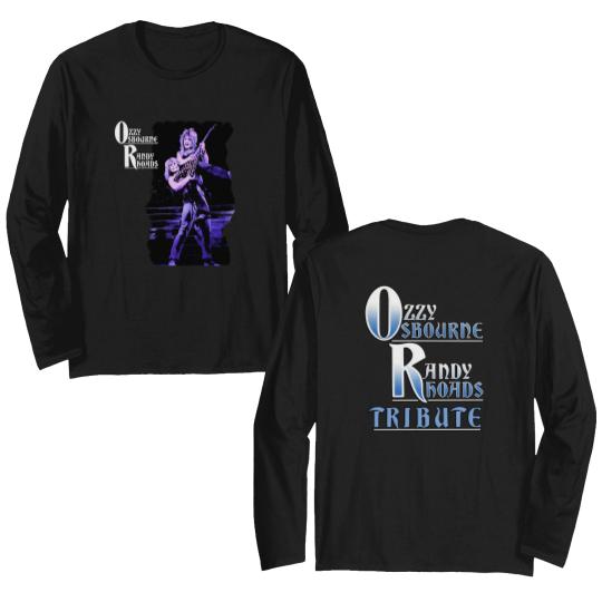 Discover Ozzy Osbourne Randy Rhoads Tribute Double Sided Long Sleeves or Double Sided Long Sleeves, Ozzy Osbourne Double Sided Long Sleeves