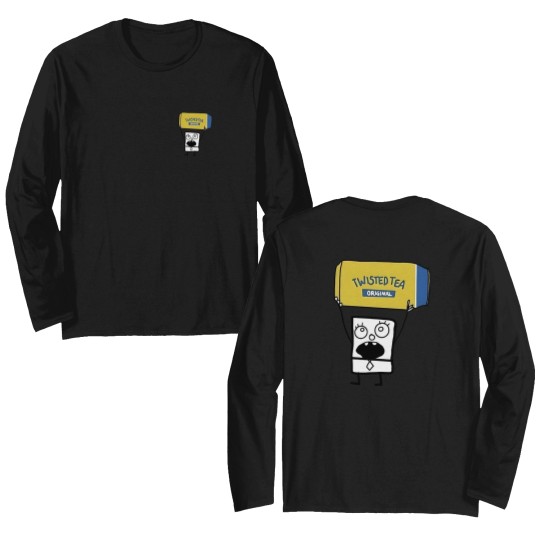 Discover Doodlebob Twisted Tea Double Sided Long Sleeves Funny Unisex Double Sided Long Sleeves  2 Side Double Sided Long Sleeves