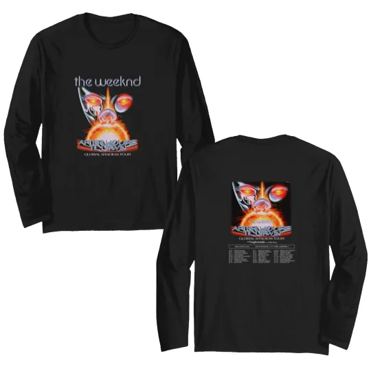 Discover Weeknds After Hours Til Dawn 2023 Tour 2 Sides Double Sided Long Sleeves