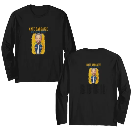 Discover Nate Bargatze Tour 2025 Double Sided Long Sleeves All Size S-5XL Fan Gift