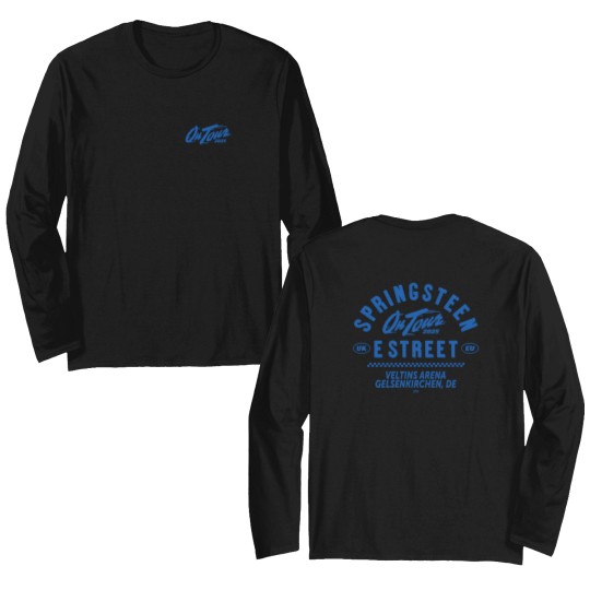 Discover Bruce Springsteen & E Street Band Gelsenkirchen Germany 2025 Tour June 27 Double Sided Long Sleeves