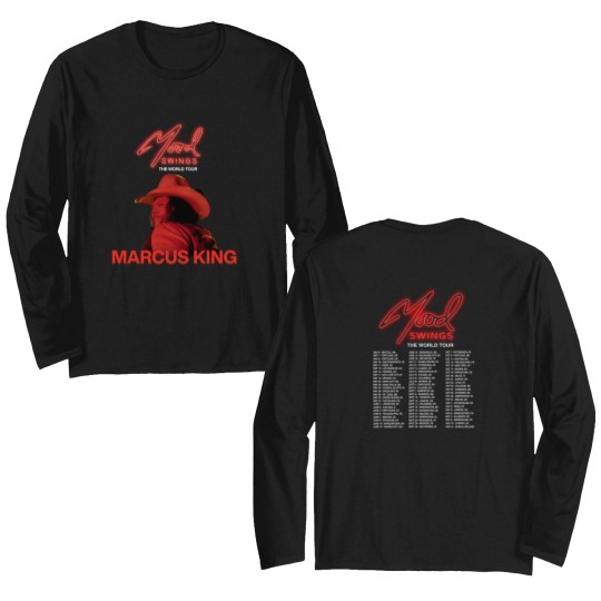 Discover Marcus King Mood Swings The World Tour 2024 Double Sided Double Sided Long Sleeves