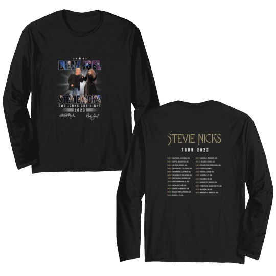 Discover Billy Joel & Stevie Nicks Tour Double Sided Long Sleeves