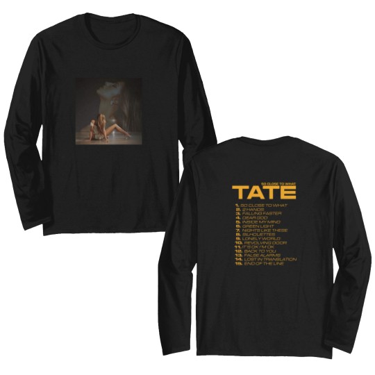 Discover two sides Double Sided Long Sleeves, Tate McRae-So Close To What Album Cover Double Sided Long Sleeves