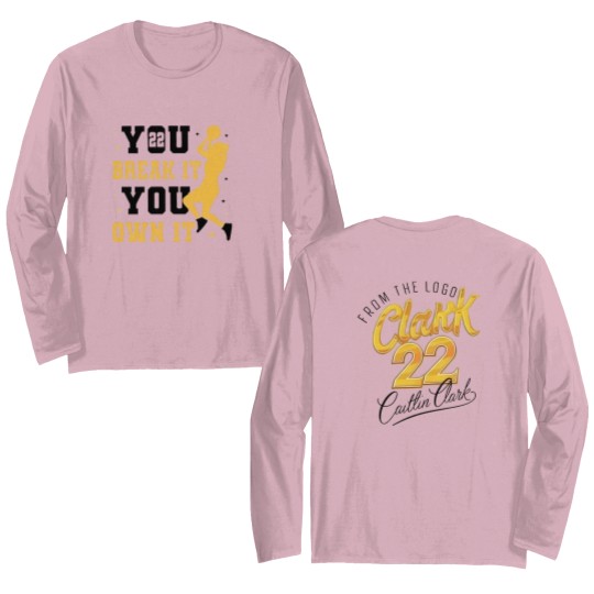 Discover Caitlin Clark Double Sided Long Sleeves American Clark 22 Basketball Double Sided Long Sleeves All Size For Men Women