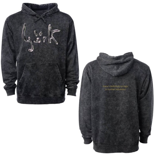 Discover Bjork Human Behaviour Double Sided Mineral Wash Hoodies