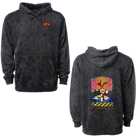 Discover Vintage Avoid the Noid Domino's Pizza Double Sided Mineral Wash Hoodies Size Medium 90s