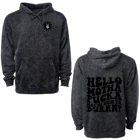 Discover Lil Wayne Hello Mf Hey Hi How You Durrn Double Sided Mineral Wash Hoodies